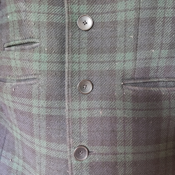 Heart and dagger plaid wool coat - Picture 5 of 12